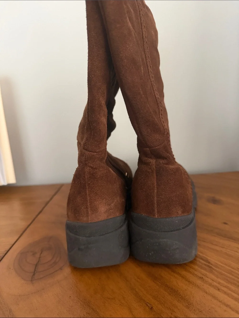 AQUATALIA SARINA SUEDE SIDE ZIP BOOTS BROWN